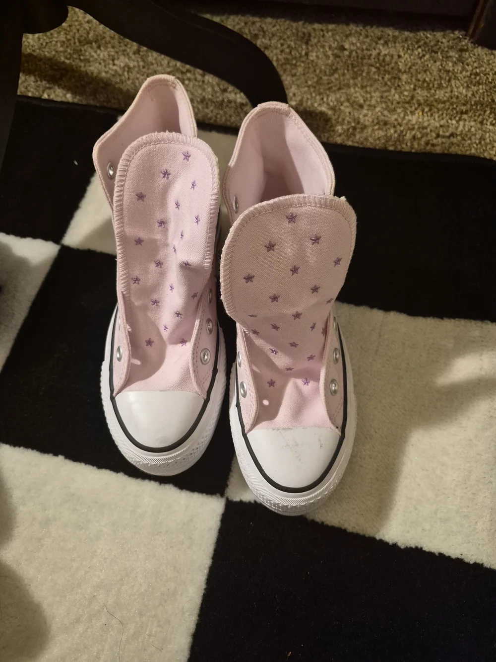 Converse Pink Star High-Top Sneakers
